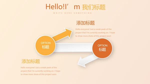 橙色试试瑜伽健身宣传动态PPT