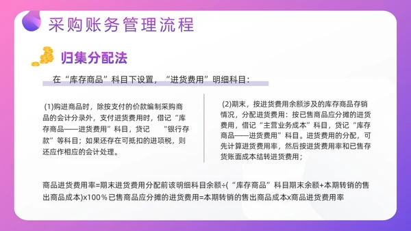 紫色插画电商行业会计处理流程PPT模板宣传PPT动态PPT财务知识培训