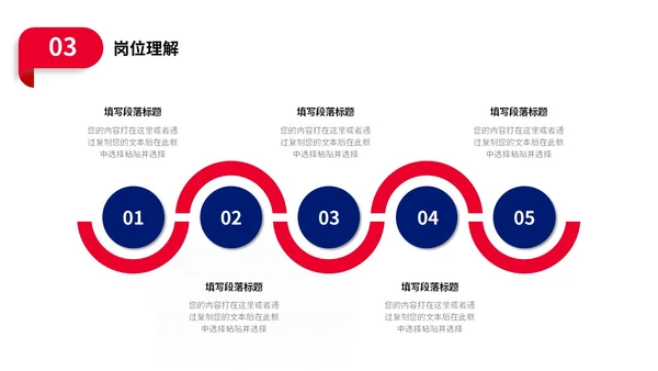 蓝红色商务风形状入职自我介绍个人简历职业规划PPT