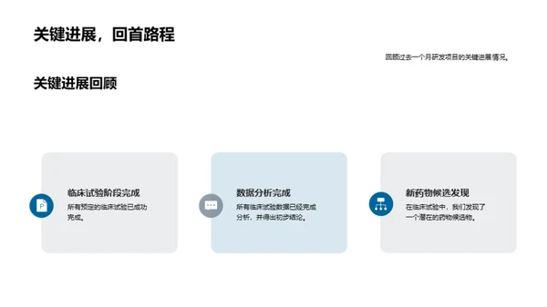 药研项目月度回顾