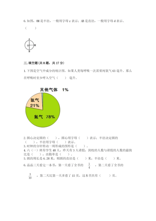 小学六年级数学上册期末卷附参考答案【考试直接用】.docx
