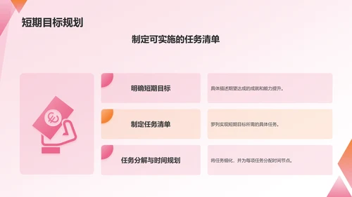 红色职业生涯规划书PPT模板