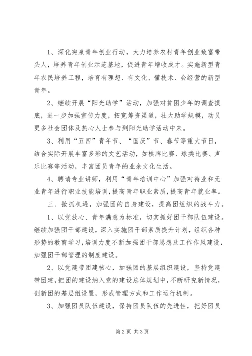 社区共青团工作计划.docx