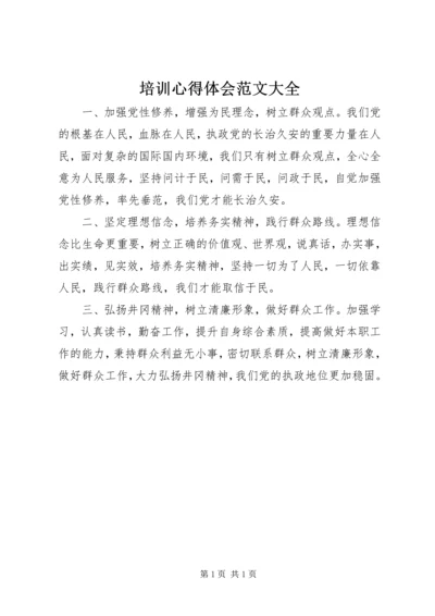 培训心得体会范文大全.docx