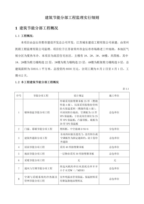 监理实施标准细则优质建筑节能分部关键工程.docx