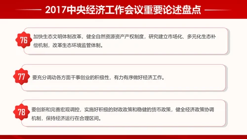 中央经济工作会议93个重要论述PPT模板