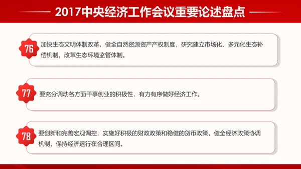 中央经济工作会议93个重要论述PPT模板