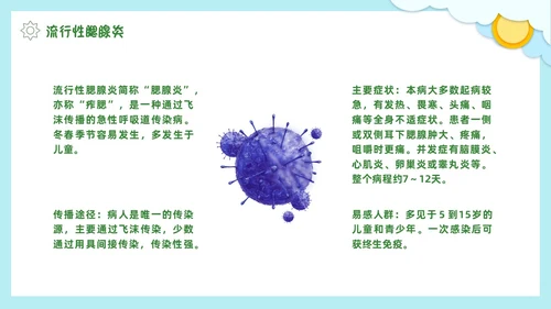 春季传染病预防剪纸PPT