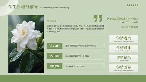 绿色清新风工作总结汇报通用PPT模板