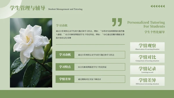 绿色清新风工作总结汇报通用PPT模板
