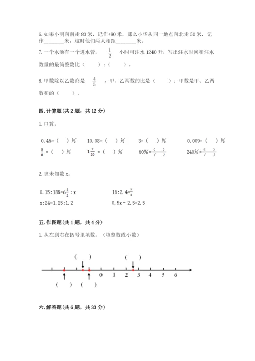 冀教版小学六年级下册数学期末综合素养测试卷（必刷）.docx