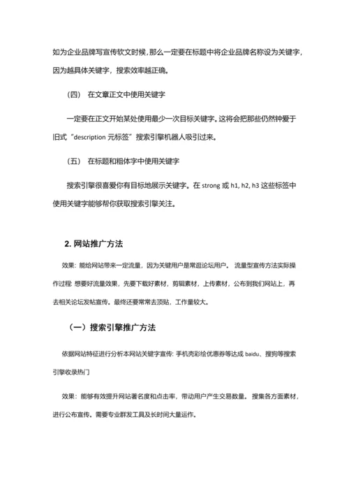 网站推广专项方案.docx