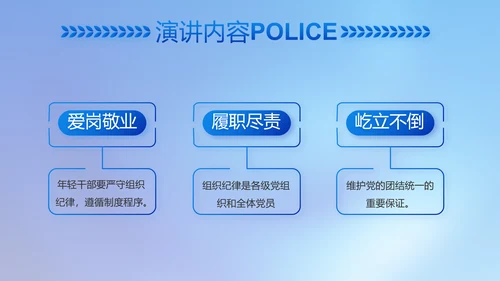 忠诚正义秉公执法公安警察动态PPT