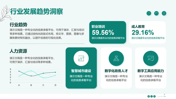 绿色小清新大学生职业生涯规划PPT模板