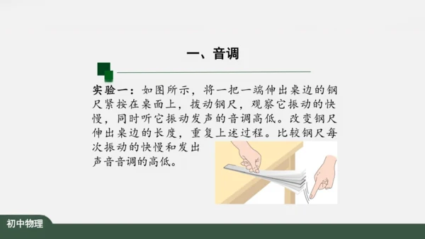 人教版 初中物理 八年级上册 第二章 声现象 2.2 声音的特性 课件（共24张PPT）