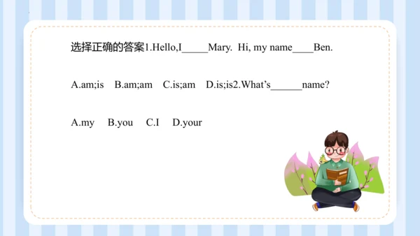 Unit 1 Hello I‘m monkey Lesson 3 - Lesson 4 课件(共44