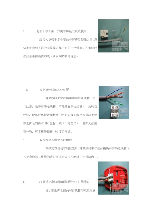 综合布线非屏蔽模块的端接工艺.docx