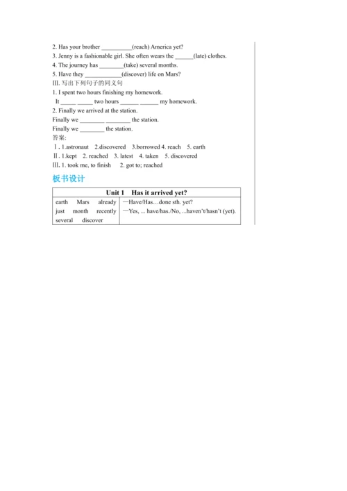 Module 3 Unit 1教学详案
