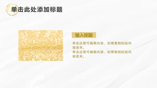 白金线条奢华PPT模板