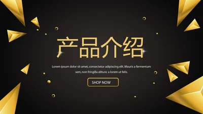 黑色大气公司产品介绍宣传通用PPT动态模板