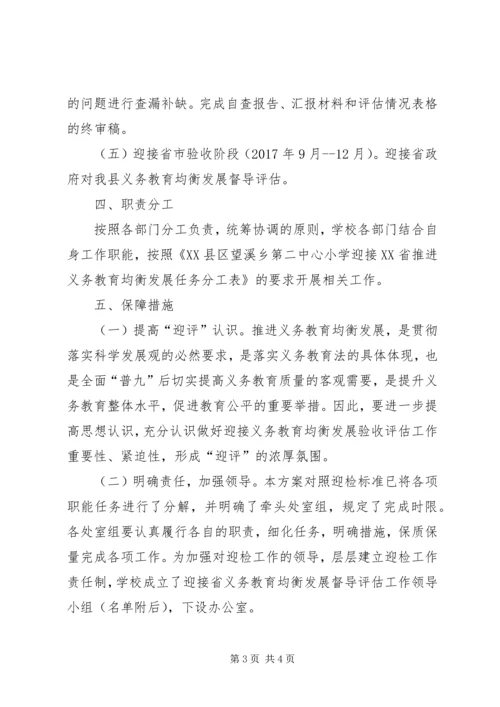 迎接教育部义务教育均衡发展督导检查工作方案 (2).docx