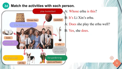 【人教版2024】Unit 2 We‘re Family  SectionA 2a-2e听说教学课件