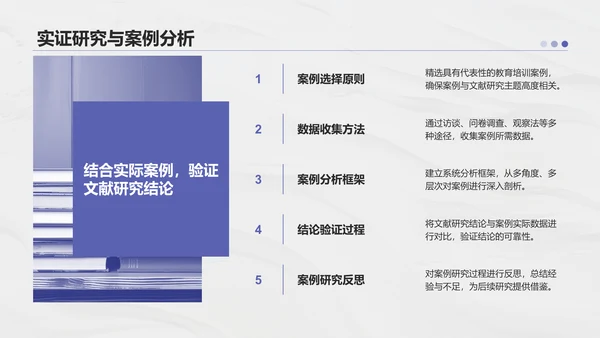 蓝色商务风专业文献研究汇报PPT模板