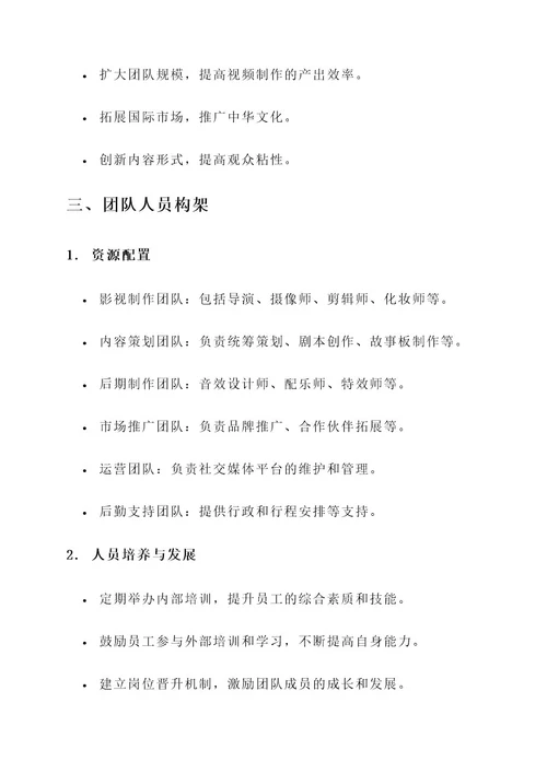 李子柒团队建设方案