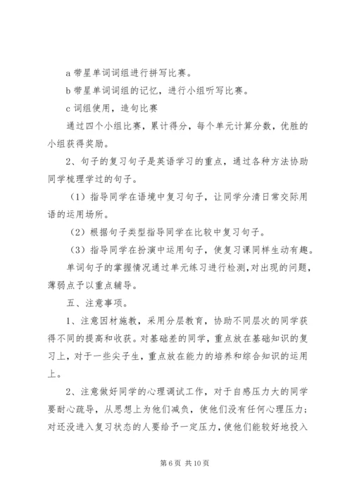 五年级英语老师复习计划.docx