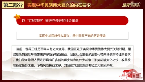 大力弘扬红船精神党史教学课件ppt模板
