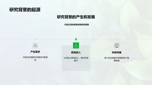 生物研究成果报告PPT模板