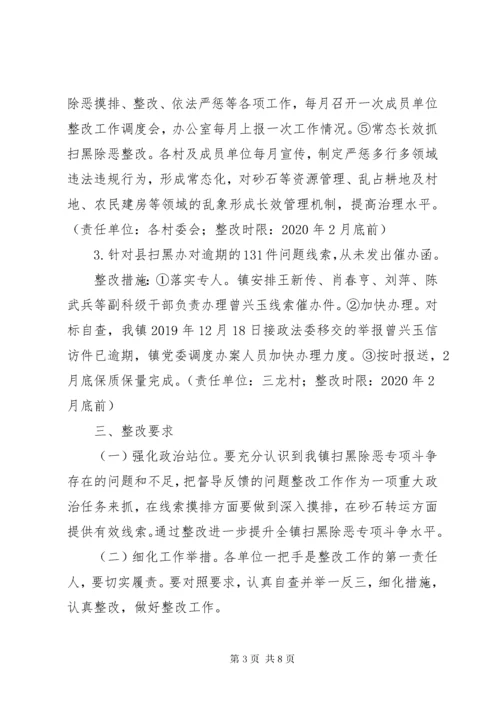 扫黑除恶专项斗争整改方案和扫黑除恶整改情况汇报.docx