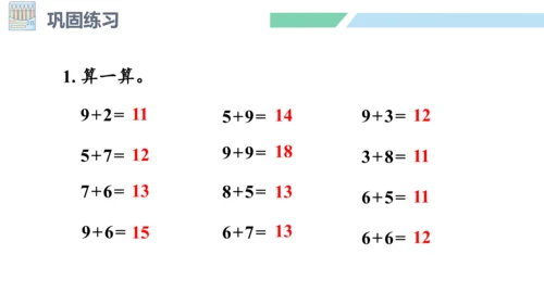 新人教版数学一年级上册8.11 整理和复习课件（54张PPT)