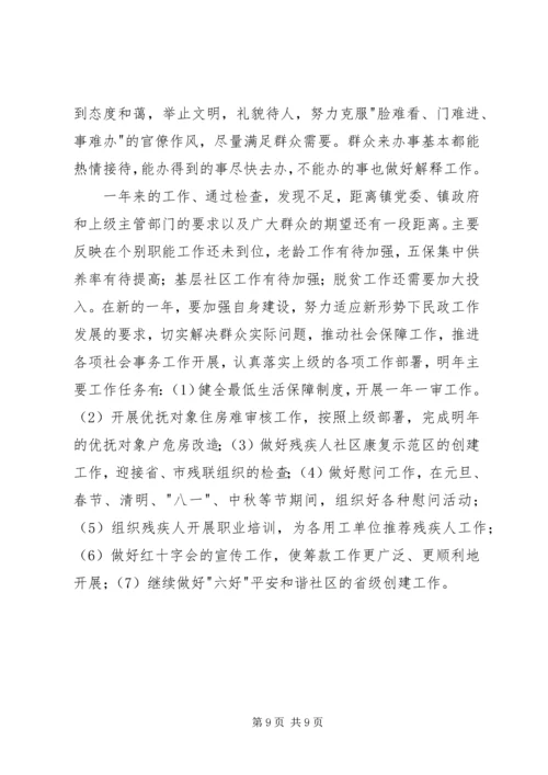 乡镇社会事务办工作总结.docx