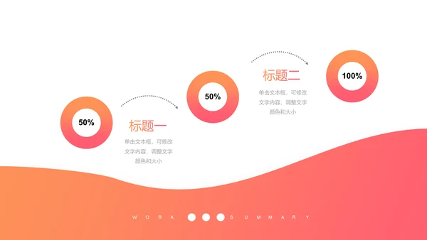 橙色实用工作计划通用PPT模板