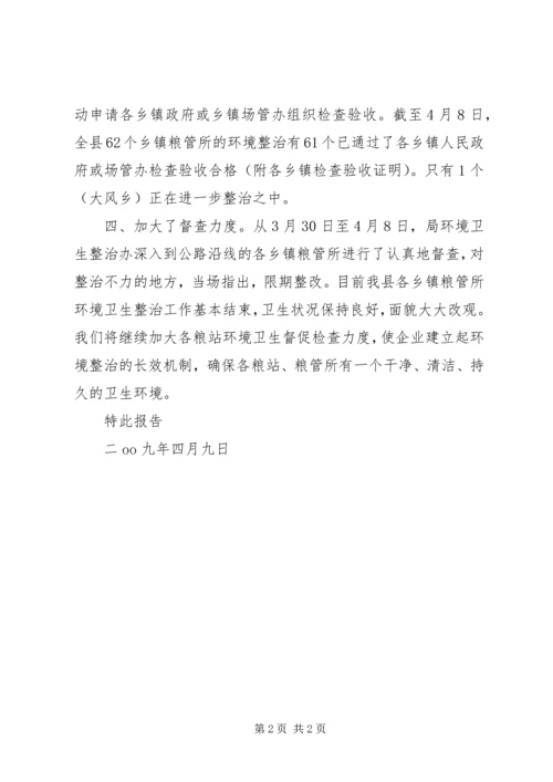 乡镇粮管所环境卫生整治报告.docx