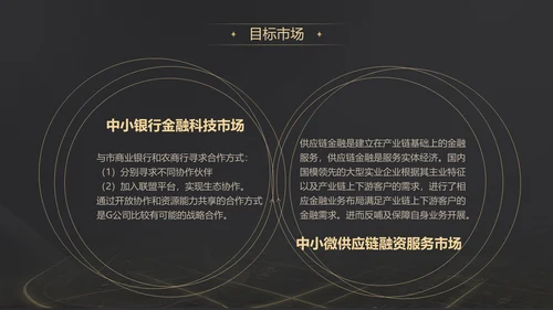 黑金质感项目战略商业计划书通用PPT模板