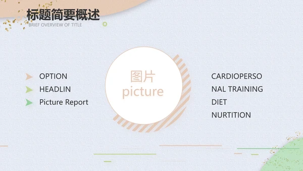 小清新时尚工作汇报商务PPT模板