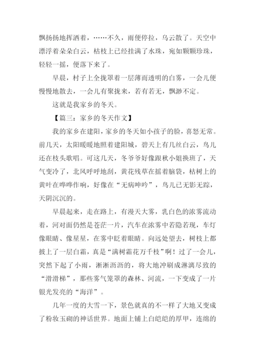 描写家乡冬天的作文.docx
