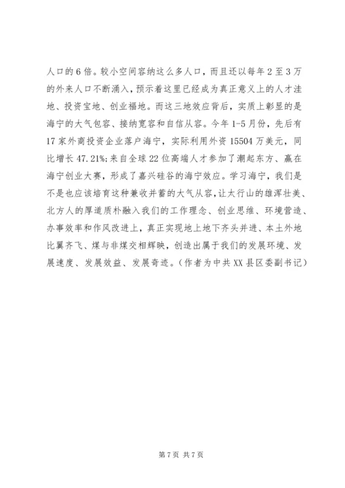 在海宁挂职的心得体会.docx