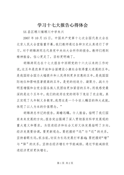 学习十七大报告心得体会 (15).docx