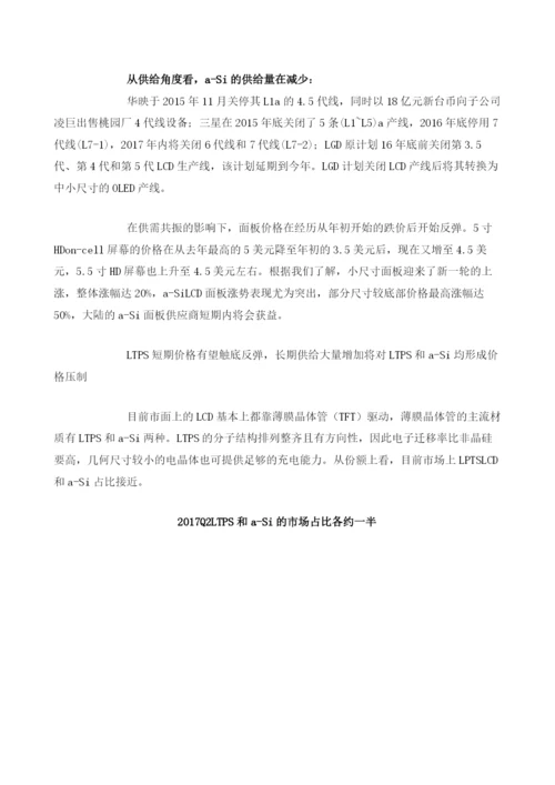 LCD面板短期价格有望翻转供需格局或将改变.docx