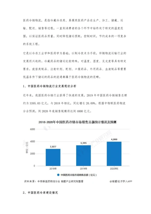 中国医药冷链物流行业市场现状及发展趋势分析-数字化供应链转型升级加速.docx