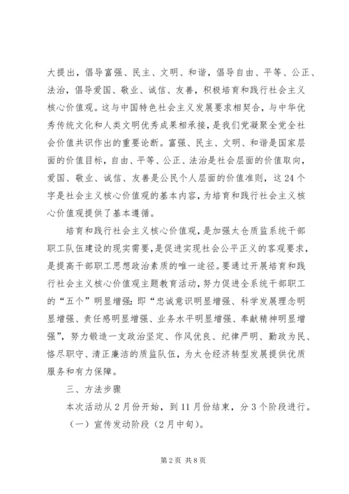 质监局践行社会主义核心价值观主题教育活动实施方案.docx