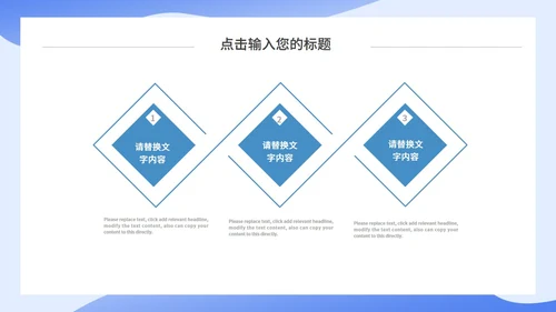 蓝色简约互联网行业工作汇报通用PPT模板