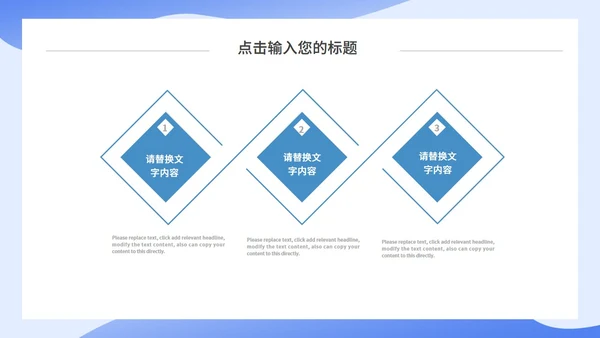 蓝色简约互联网行业工作汇报通用PPT模板