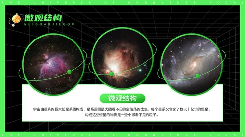 今日知识宇宙探秘太空3D宇航员PPT模板