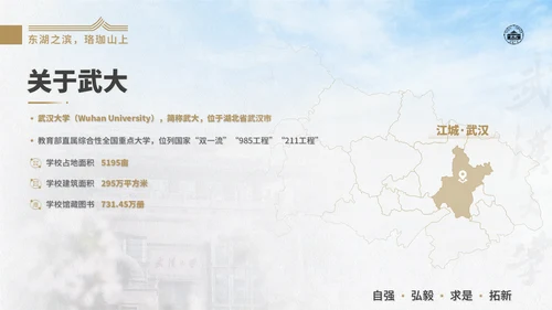 武汉大学通用汇报PPT模版