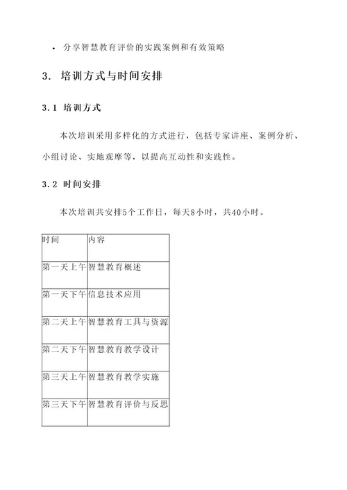 智慧中小学教师培训方案