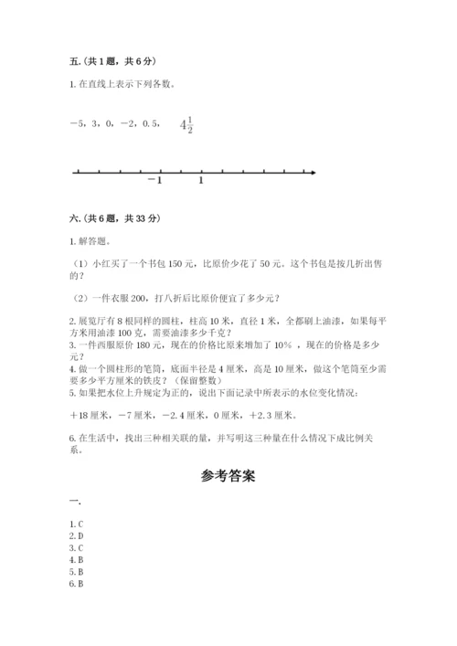 北师大版数学小升初模拟试卷【轻巧夺冠】.docx